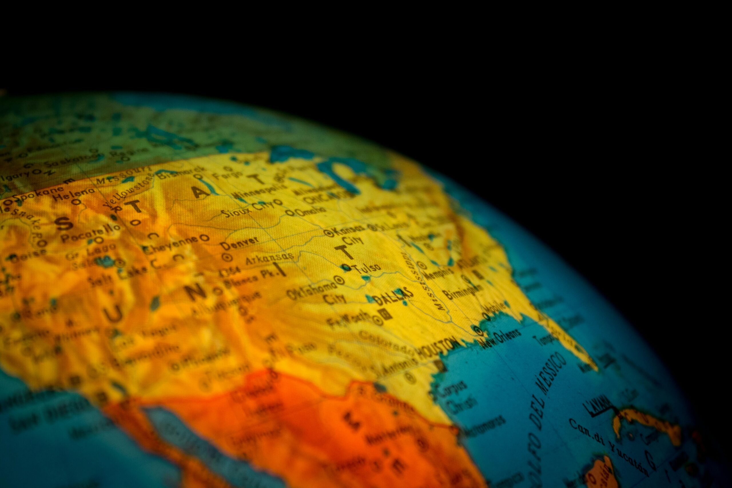 united states on a map